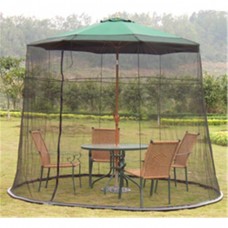 Summer  Black Mosquito Net 108 in. Umbrella Polyester Net   